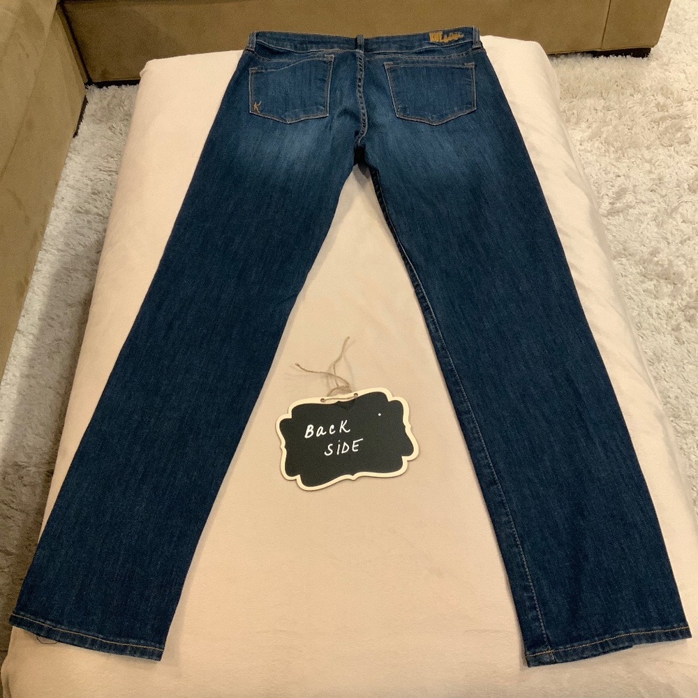 Kut from the Kloth Blue 8 Jeans Straight Leg Normcore Scandi Girl Minimalist - Picture 8 of 8